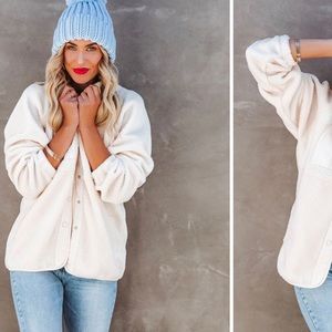 Vici - Cabin Pocketed Fleece Jacket